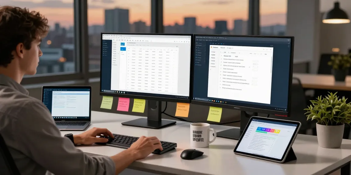 WPS Official Website user utilizing advanced software for productivity in a modern workspace.